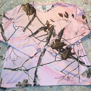 Real Tree Pink Camouflage Long Sleeve Shirt